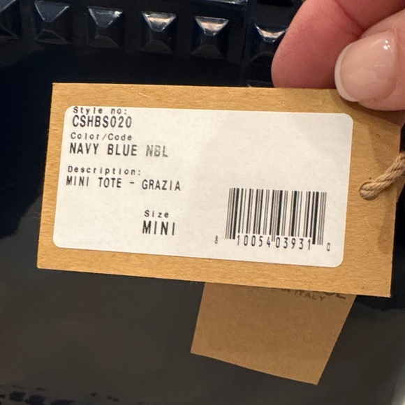 Carmen Sol NWT  Navy Blue Women's Tote Bag - Picture 2 of 11